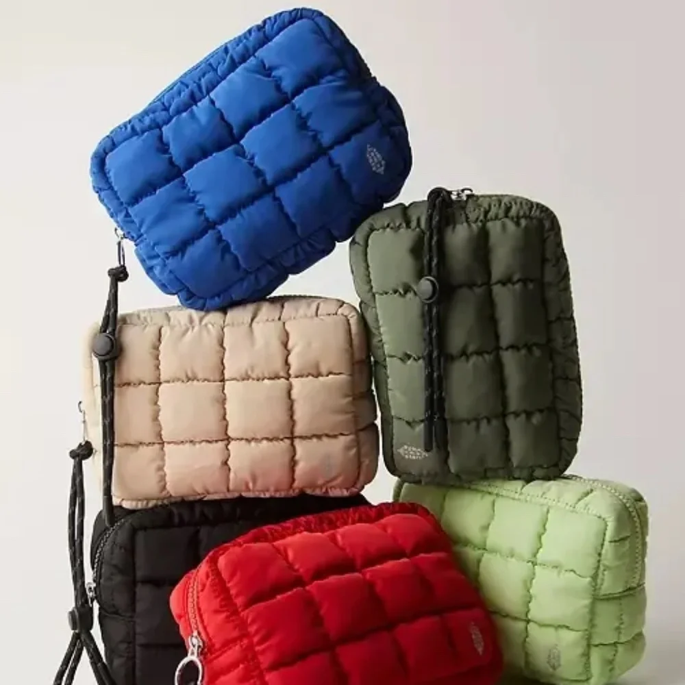 FP Movement by Free People Quilted Mini Case Blueberry Blue NWT